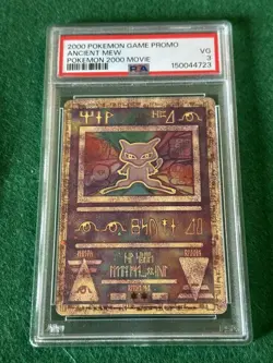 2000 Pokemon Game Promo 2000 Movie Ancient Mew PSA 3 VG - Image 1
