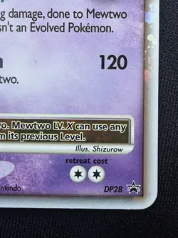 Pokemon Mewtwo LV.X DP28 Diamond & Pearl Promo Holo 120 HP English - Image 5
