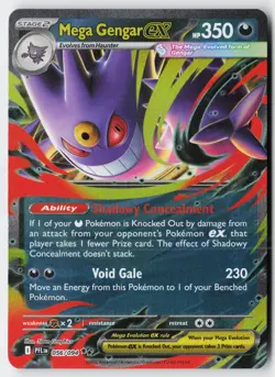 Pokemon Mega Gengar ex - 056/094 - Double Rare Phantasmal Flames Holo NM - Image 1