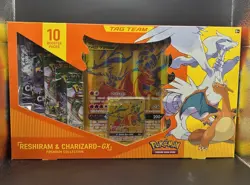 Pokemon TCG Reshiram Charizard-GX Tag Team Premium Collection Box NO TEARS - Image 1