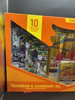 Pokemon TCG Reshiram Charizard-GX Tag Team Premium Collection Box NO TEARS - Image 2