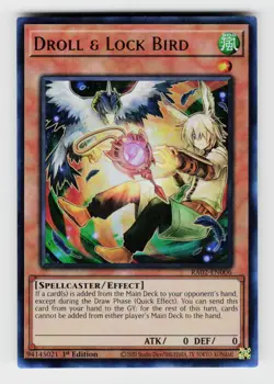 Yugioh #RA02-EN006 Droll & Lock Bird (Alternate Art) (UR) - Image 1