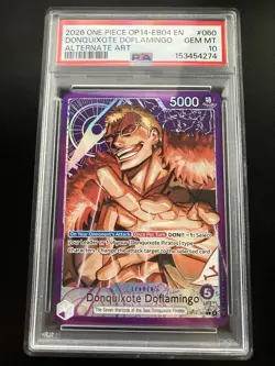 PSA 10 Donquixote Doflamingo OP14-060 EB04 Alternate Art One Piece - Image 1