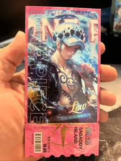 One Piece Anime LAW Waifu Collectible Ticket/Card - Image 1