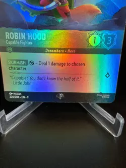 Lorcana Disney - Robin Hood - Capable Fighter (Epic) 220/204 - Holo Foil Fabled - Image 4