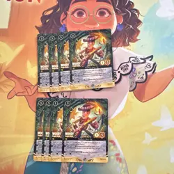 Disney Lorcana Floodborn Woody, Jungle Guide 53/P3 English NON-FOIL Playset x4 - Image 2