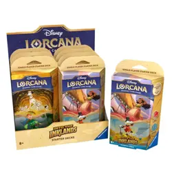 Disney Lorcana: Into the Inklands Factory Sealed Starter Deck Display - 8 Decks - Image 1