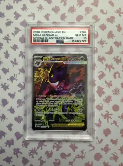 Mega Gengar ex #284 SIR PSA 10 Gem Mint Pokemon Ascended Heroes 2026 - Image 1