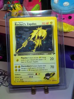 Pokemon Rocket's Zapdos 15/132 Gym Challenge 1st Edition Holo Rare - Image 2
