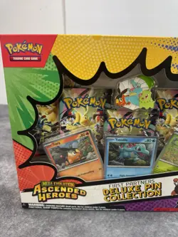 Pokemon TCG Ascended Heroes First Partner Deluxe Pin Collection NEW Sealed RARE - Image 2