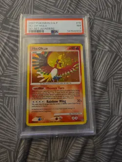 PSA 7 Pokemon D & P Ho-Oh - Holo Secret Wonders #10 - Image 1