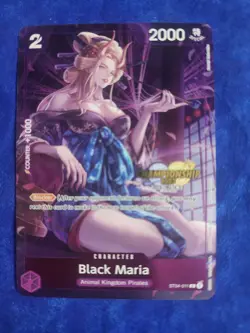 One Piece English Card Holo Game Championship Card Black Maria ST04-011 - Image 1