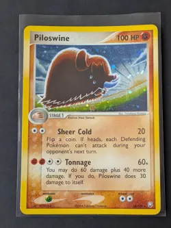 Piloswine 13/109 EX Team Rocket Returns Pokemon Holo LP - Image 1