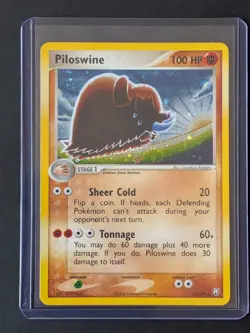 Piloswine 13/109 EX Team Rocket Returns Pokemon Holo LP - Image 2