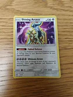 Shining Arceus 57/73 - Shining Legends - Pokemon TCG - Poor Condition - Image 1