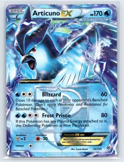 Pokemon TCG - Articuno EX (Team Plasma) 25/135 Plasma Storm Holo Ultra Rare HP - Image 1