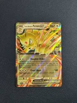 Team Rockets Persian EX 218 Promo Pokemon Card Mint Condition - Image 1
