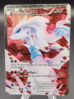 Pokemon Reshiram RC22/RC25 Legendary Treasures: Radiant Collection - Damaged - Image 1