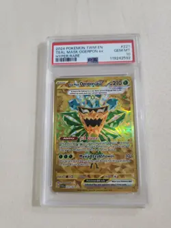 Pokemon Twilight Masquerade 221 Teal Mask Ogerpon EX Hyper Rare PSA 10 GEM MINT! - Image 1