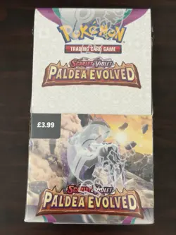 Pokemon TCG Scarlet & Violet Paldea Evolved Half Booster Box 18 Packs Sealed - Image 1