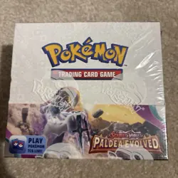Pokemon TCG Scarlet & Violet Paldea Evolved Booster Box, 36 Packs, Sealed - Image 1