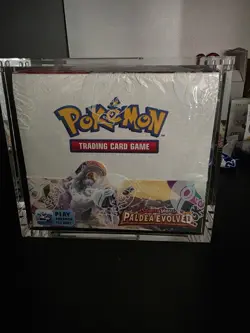 Pokemon TCG Scarlet & Violet Paldea Evolved Booster Box Sealed Including Acrylic - Image 1