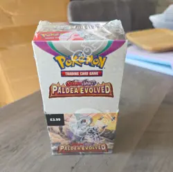 Pokemon TCG Scarlet & Violet Paldea Evolved Half Booster Box 18 Packs Sealed - Image 1