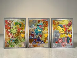 Pokemon TCG First Partner Illustration Series 2 - Chikorita Totodile Cyndaquil - Image 2