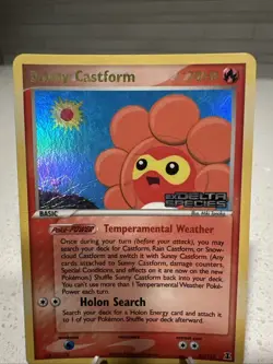 Pokemon Sunny Castform TCG Reverse Holo Stamped Card 31/113 Delta Species LP/MP - Image 2