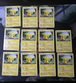 MID ERA PIKACHU LOT VARIOUS YEARS AND SETS ALSO FEW RAICHU CARDS. - Image 2