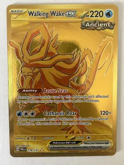 Walking Wake ex 178/131 Prismatic Evolutions Gold Hyper Rare Pokemon TCG Card NM - Image 1