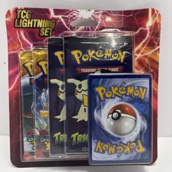 Pokemon TCG Lightning Set Packs with Bonus Card - 4 Sealed Packs -Free Ship - Image 1