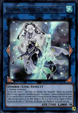 Yuki-Onna, the Absolute Zero Mayakashi RA05 Yu-Gi-Oh! Ultra Rare Card NM - Image 1