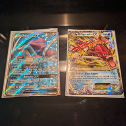 Pokemon TCG 2 Card Holo Lot Suicune GX 200/214 + M Gyarados EX 27/122 - Image 1