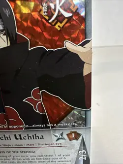 RARE Naruto Itachi Uchiha us081 Diamond Foil Bandai Vintage MINT Card CCG 2002 - Image 5