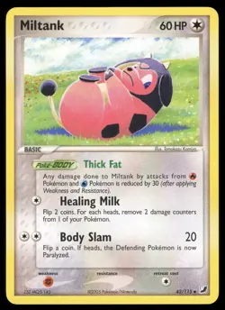 Pokemon EX Unseen Forces 2005 - Miltank - Non Holo Uncommon - 42/115 - NM Card - Image 1