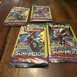 Pokemon Sun & Moon Guardians Rising Booster Mini Packs Lot 4 Packs 3 Cards Each - Image 2