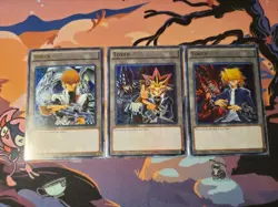 Yami + Kaiba + Joey 3 Card ULTRA HOLO Rare Token Set LDK2-ENT Yu-Gi-Oh! - Image 1