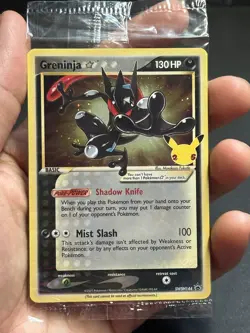 Gold Star Greninja SEALED SWSH144 Black Star Promo Celebrations HOLO BLEED ERROR - Image 1