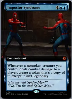 Impostor Syndrome 251 MTG Marvel's Spider-Man Mythic Extended Art NM - Image 1