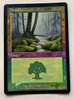 Forest FOIL mtg 7th Edition ( 7ED ) 328 - Image 1