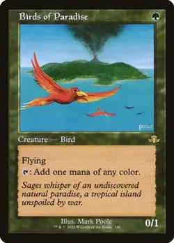 Birds of Paradise - Retro Frame Dominaria Remastered NM MTG - Image 1