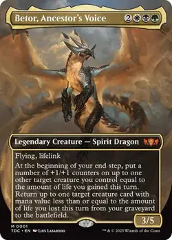 Betor, Ancestor's Voice - Foil Extended Art TDC NM MTG - Image 1