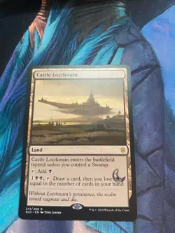 Castle Locthwain (ELD) Throne of Eldraine - LP/MP - GP stamp on the face - Image 1
