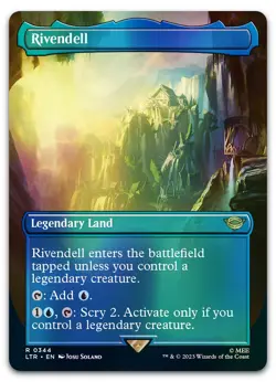 Rivendell (Borderless) #344 (Foil) (NM) Lord of the Rings LTR Magic MTG - Image 1
