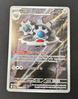 Pokemon TCG Klinklang 141/086 Sv: Black Bolt Holo Illustration Rare English - Image 1