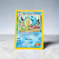 Misty’s Gyarados 13/132 Holo Rare Gym Challenge Unlimited Pokemon Card NM/LPWOTC - Image 1