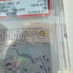 PSA10 Luffy Gear 5 Nika Silver Promo One Piece TCG Limited Rare Card - Image 3