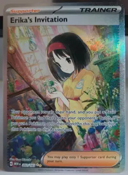 Pokemon TCG Erika's Invitation Scarlet & Violet-151 203/165 Holo Special... - Image 1