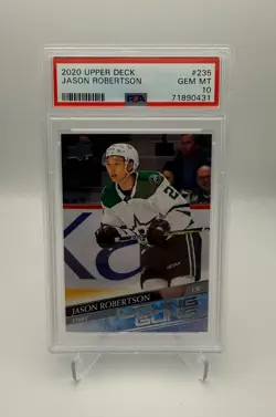 2020 UPPER DECK #235 JASON ROBERTSON YOUNG GUNS PSA 10 - Image 1